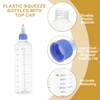 PATIKIL 230 Ml/8 oz Plastic Squeeze Bottles with Blue Twist