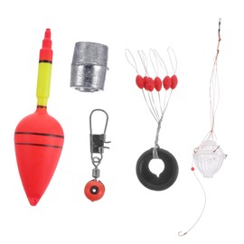 BESPORTBLE 1 Set Fishing Tackle Set Wood Floats Spring Bobber Peg Float Artificial Fishing Bait Fishing Floats Bobber Fishing Corks Floats Bobbers Kit Pole Floats Fake Bait Plastic Big Flower