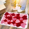 JarThenaAMCS Valentine's Day Bath Rug Heart Tufted Bath Mat Non