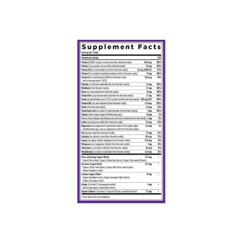 Multivitamínico New Chapter Vegano Sabor Tabletas