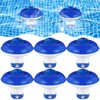 Funnymoom 6 Pcs Pool Floating Chlorine Dispenser 5 Inch Floating