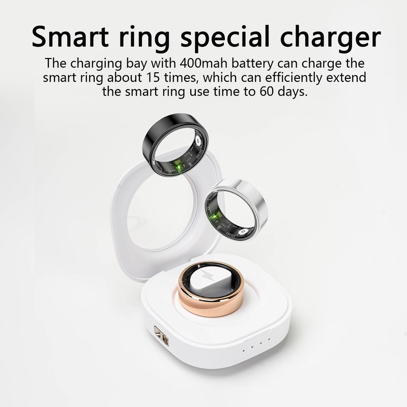 Smart Ring Health for Women & Men,with Charging case,No App