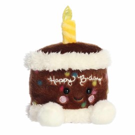 Aurora® Adorable Palm Pals™ Choco B'day Cake™ Stuffed Animal - Fun Collectible Plush for Kids and Adult Collectors - Perfect for Decorating Rooms and Birthday Gifts - Brown 5 Inches