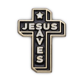 Herxion Jesus Saves Enamel Pins, Cross Christian Pins for Backpacks, Faith Hat Pins, Religious Novelty Brooch Pins, Backpack Pins, Lapel Pins for Men, Women, Girls, Boys. For Lanyard, Bags, Hats