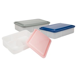 COOL GEAR 3-Pack Bento Lunch Boxes | Easy Lunch Kits For Meal Prep, Work, Snacks, Travel & More