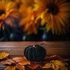 Small Decorative Velvet Pumpkins, Set of 6 (Black)