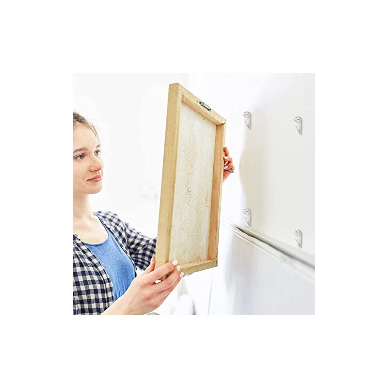 43 Pcs Ganchos de Pared Invisibles para Colgar en la
