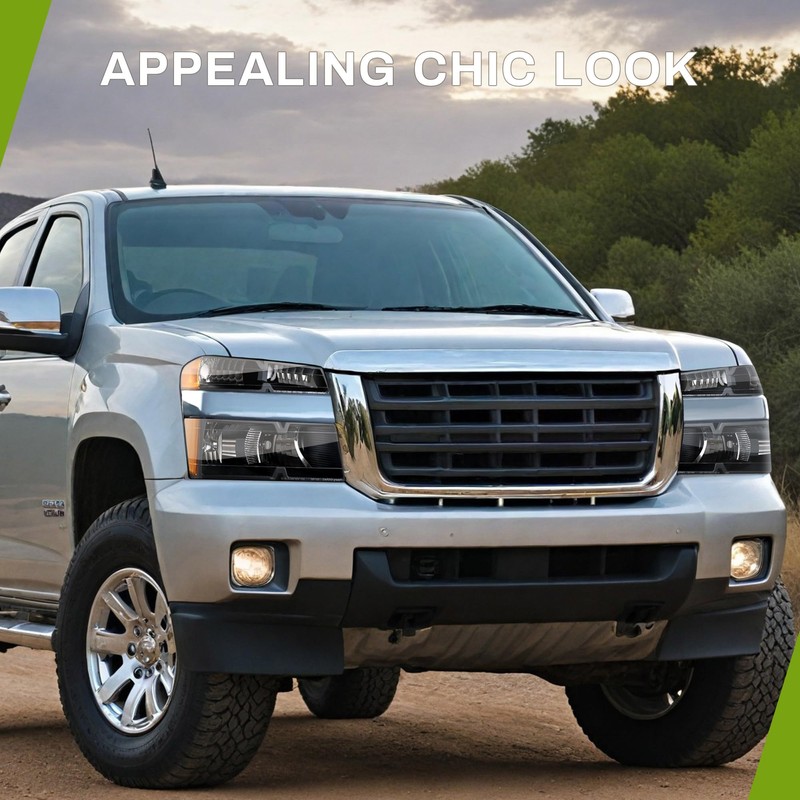 AUTOSAVER88 Headlights Assembly Compatible with 2004-2012 Chevy Colorado GMC Canyon,