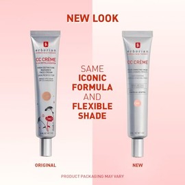 Erborian CC Cream with Centella Asiatica, Fair - Light Illuminating Facial Concealer, Soothes & Hydrates, SPF, Korean Skincare - 0.5 Oz