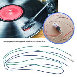 Be In Your Mind 2 Sets (8 Pieces) Pickups Phono Cable Leads Header Wires for Turntable Phono Headshell Replacement Accessories, 35 mm Length