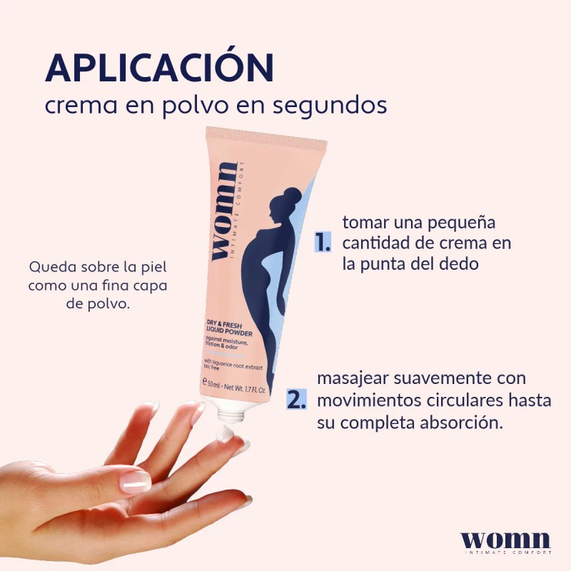 Womn Intimate Comfort Polvo Líquido Dry & Fresh Para Mujer