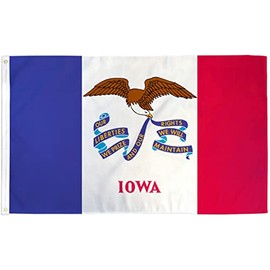 Iowa State Flag - 3x5ft Premium Polyester Printed Flag