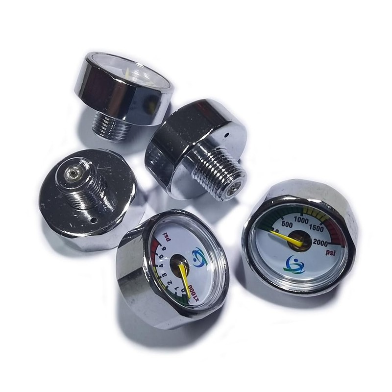 Aopkeo 1 inch Pressure Gauge Mini Micro Manometre 1/8NPT for
