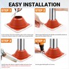 Metal Roof Pipe Flashing Boot: #7 Silicone High-Temp Flexible Roof