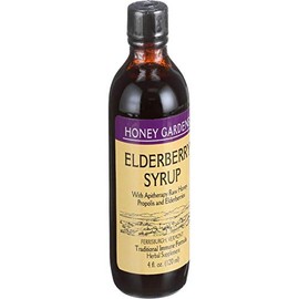 HONEY GARDEN APIARIES Apitherapy Elderberry Honey Syrup, 4 FZ