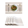 REDANDOR Placemats,PlasticVinyl Washable Heat-Resistant Durable PVC Non-Slip Woven for Kitchen