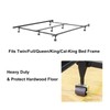 Metal Stem Heavy Duty Rollers Casters Wheels for Bed Frame,