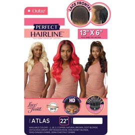 Outre Lace Front Wig - Perfect Hair Line 13X6 - Atlas (DR4/HONEY BLONDE)