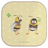Mr. & Mrs. Panda Square Coasters Bumble Bees with Clover