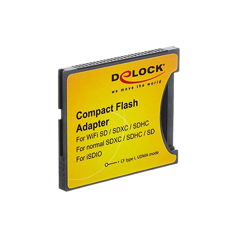 DeLOCK 62637 Compact Flash Adapter WiFi SD/SDHC/SDXC Memory Card For
