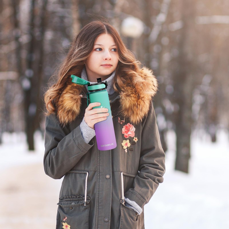 KollyKolla Drinking Bottle 1 L, Thermos Flask, Cold and Warm,