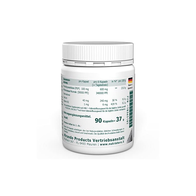 Gluten POP 100 mg Prolyloligopeptidase Pack of 90