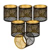 ALUCSET 6pcs Small Lamp Shades, 5.1 x 5.1in Metal Lamp
