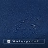 Rock Cloud Navy Blue and White Shower Curtain, Gray Modern