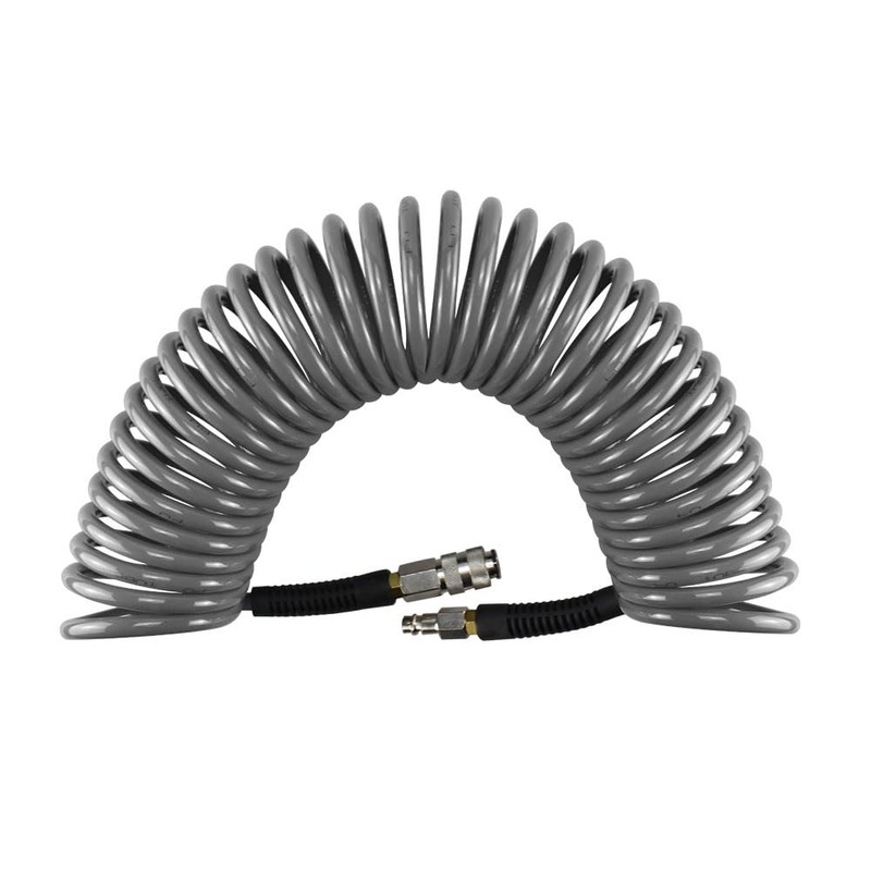 aunstarwei Air Compressor Hose Polyurethane(PU) Recoil Grey with 1/4" Europe