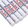 12Pcs White Paint Pen Acrylic Marker Permanent Marking Opaque Ink