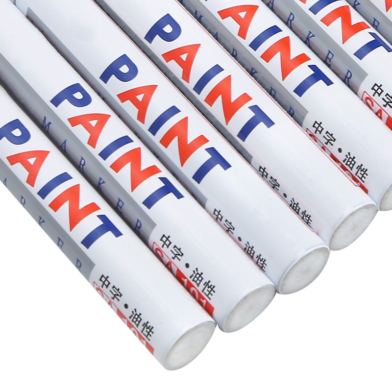 12Pcs White Paint Pen Acrylic Marker Permanent Marking Opaque Ink