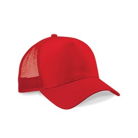 Beechfield B640 Snapback Trucker - Classic Red/Classic Red