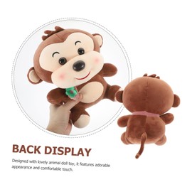 Hohopeti Plush Monkey Stuffed Animal Adorable Cartoon Monkey Shaped Plush for with for Home Decoration and Present Giving