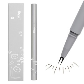 Liquid Eyeliner with Double Tip, Waterproof and Smudge-proof Liquid Eyeliner Pen, Eye Liner, Grey Lower Eyelash Pen, Liquid Eyeliner, Durable Eyeliner Pen for Lower Eyelashes