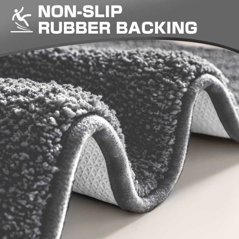 wyewye Microfiber Bath Mat 2cm Super Thick Bath Mat Super