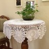 Damanni Cotton Handmade Crochet Lace Tablecloth Doilies Doily,Round,White,39 Inch