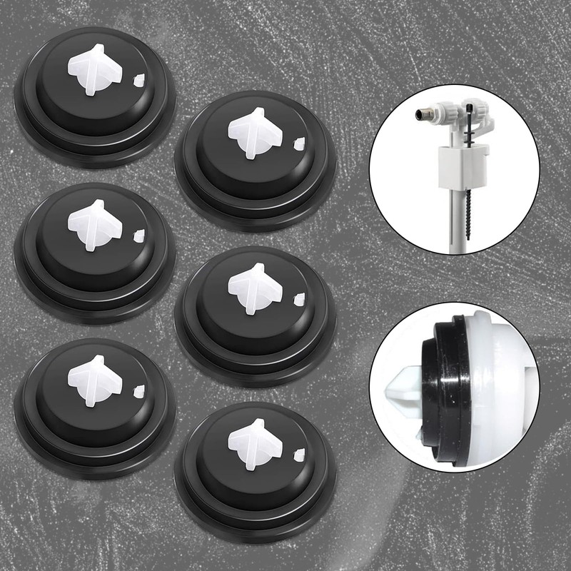Guegine 6 x Siamp Diaphragms Inlet Float Valve Washer, Rubber