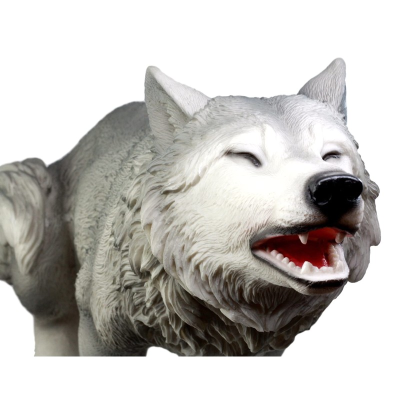 Ebros Gift Tribal Pack Alpha Leader Large Howling Gray Wolf