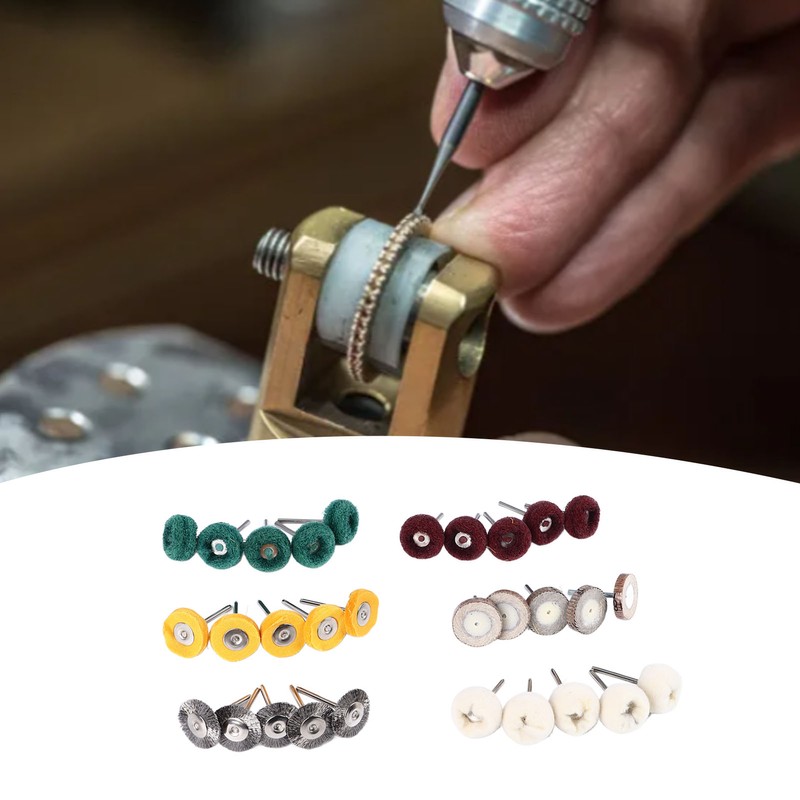 30Pcs Polishing Buffing Wheel Kit Metal Rust Removal with 0.4cm