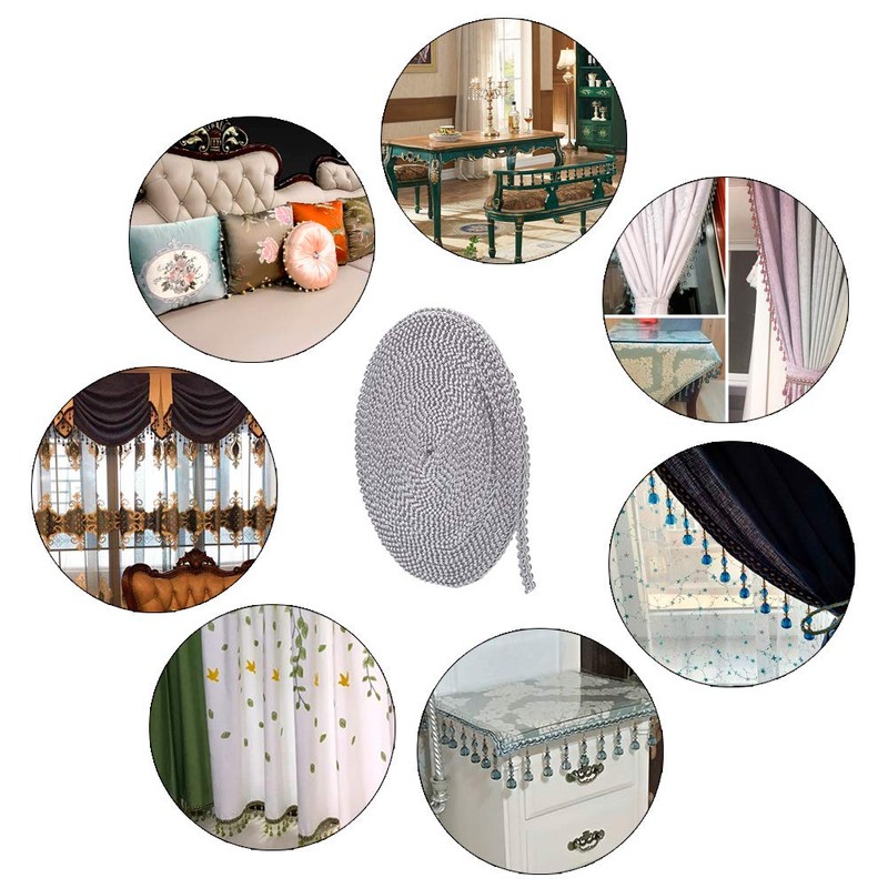 PH PandaHall 14M(15 Yards) 13mm-14mm Polyester Woven Gimp Braid Trim