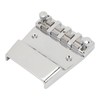 Electric Bass Bridge Replacement 4 Strings Height Adjustable Zinc Alloy
