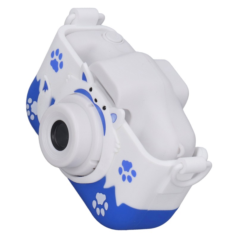 Kids Camera Small Portable Blue Children's Cute Cartoon Fox Shape