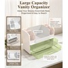 Makeup Organizer for Vanity,Countertop Cosmetic Organizer with 2 Clear Drawers