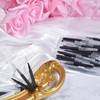 40Pcs Micro Eyebrow Brush with Cap, Brow Lamination Brush Spoolies