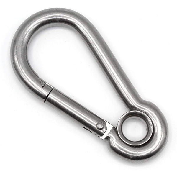 Constrabo 5 x carabiner hooks with thimble 60 x 6