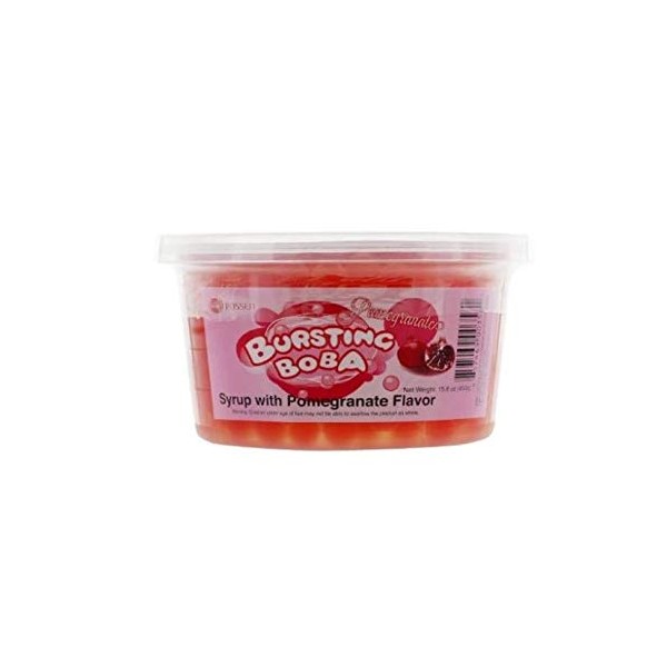 Bursting Popping Boba - Syrup with Pomegranate Flavor 15 oz