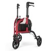 3 Wheels Walkers for Seniors, Narrow Foldable Three Wheels Rollator