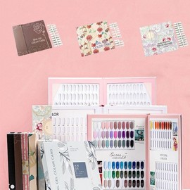 Nail Salon 120-Color Nail Tip Display Art Board Display Board Flowers and Birds