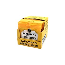 Jakemans Jakemans Honey & Lemon 73g - Pack of 12 - Soothing Menthol Lozenges - Suitable for Vegetarians, Yellow