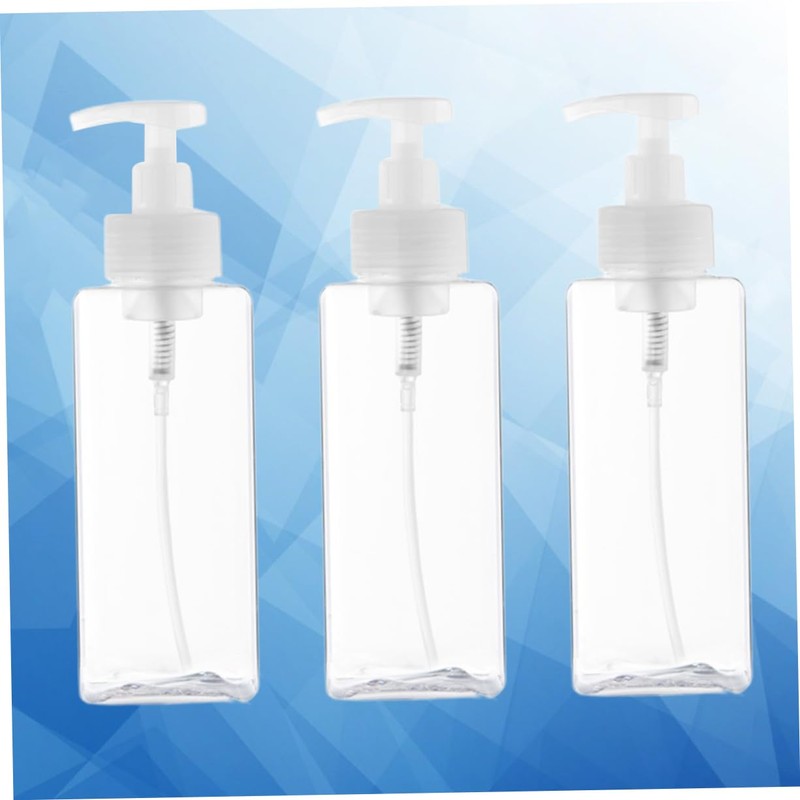Mikinona Set of 3 Liquid Soap Bottles Pump Subpackaging Bottles